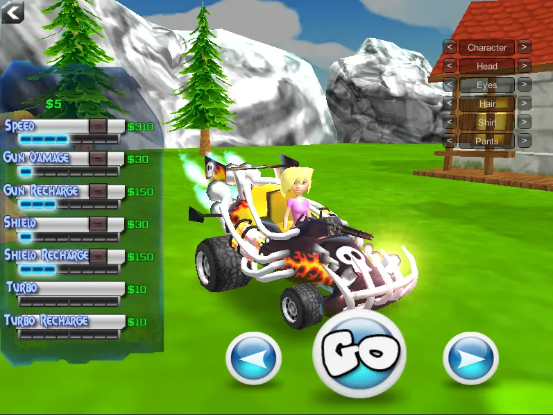 Kart Wars — cartoon multiplayer kart combat racing